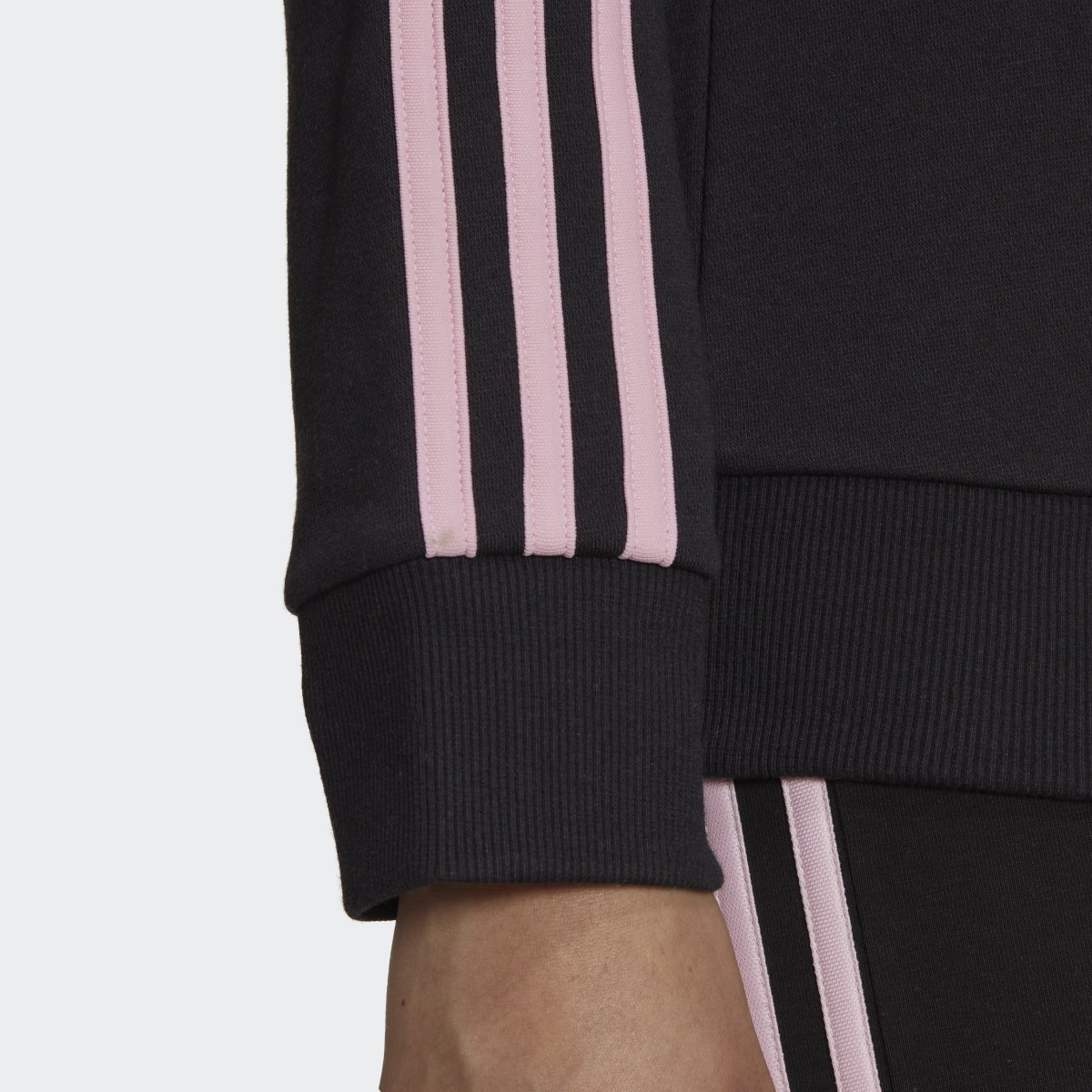 Adidas Essentials 3-Stripes Fleece Sweatshirt. 7