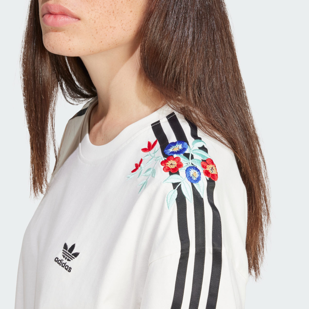 Adidas Floral Loose Tee. 7