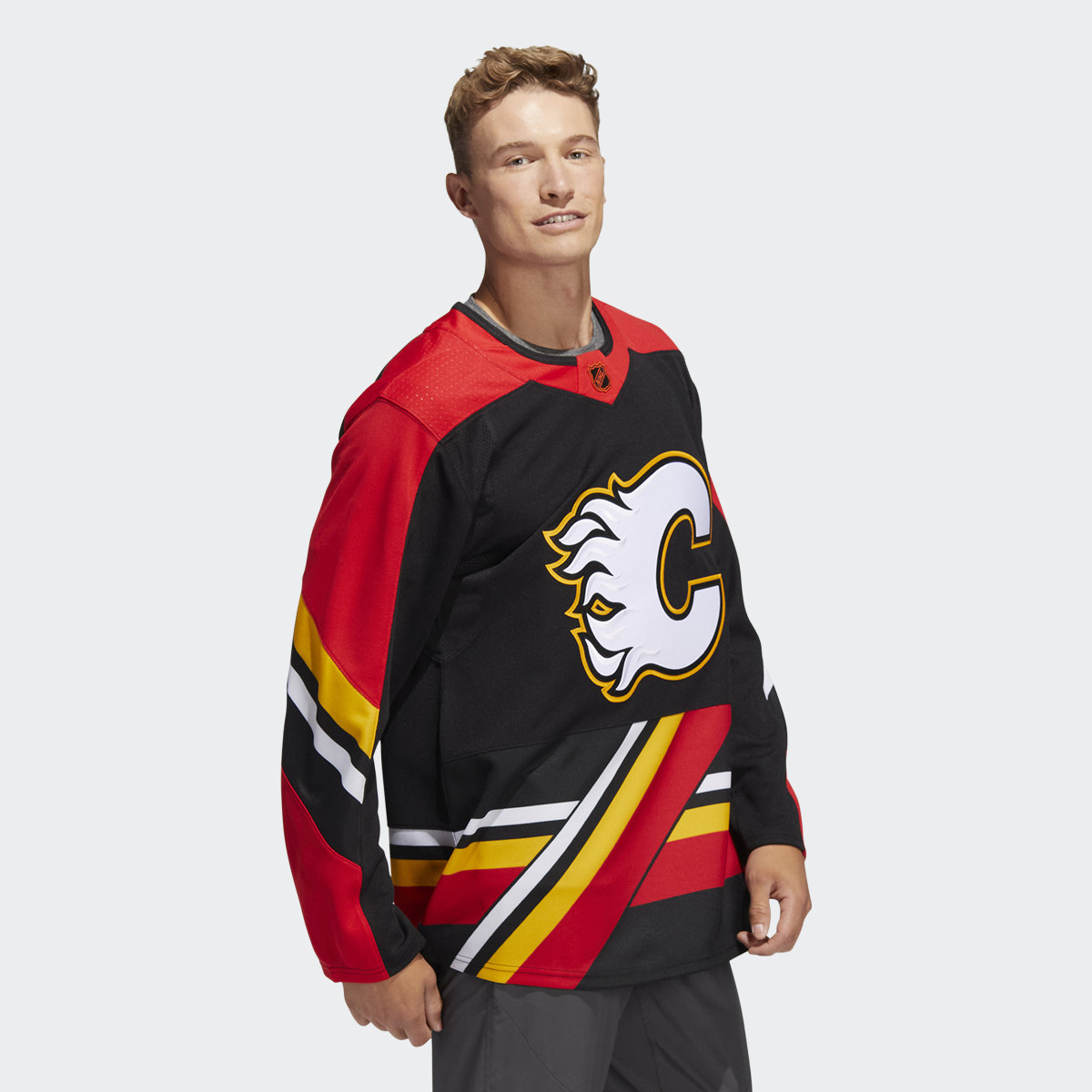 Adidas Flames Authentic Reverse Retro Wordmark Jersey. 4