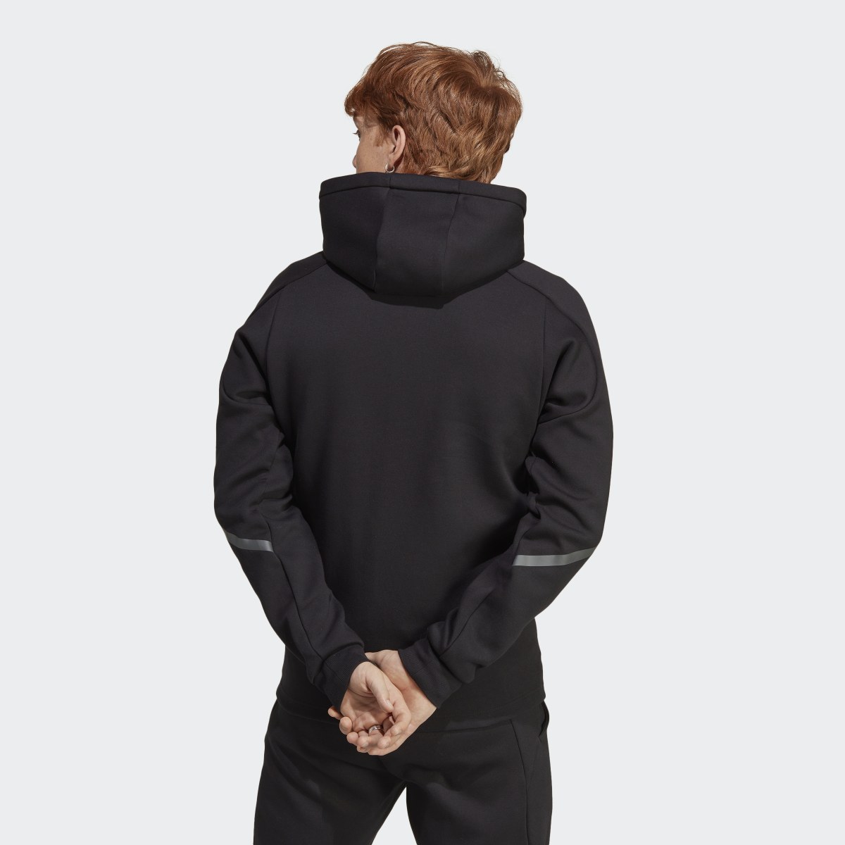 Adidas Felpa con cappuccio Designed for Gameday Full-Zip. 4