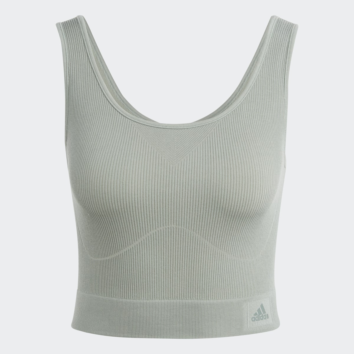 Adidas Ribbed Active Seamless Cropped Tank Top Underwear. 5