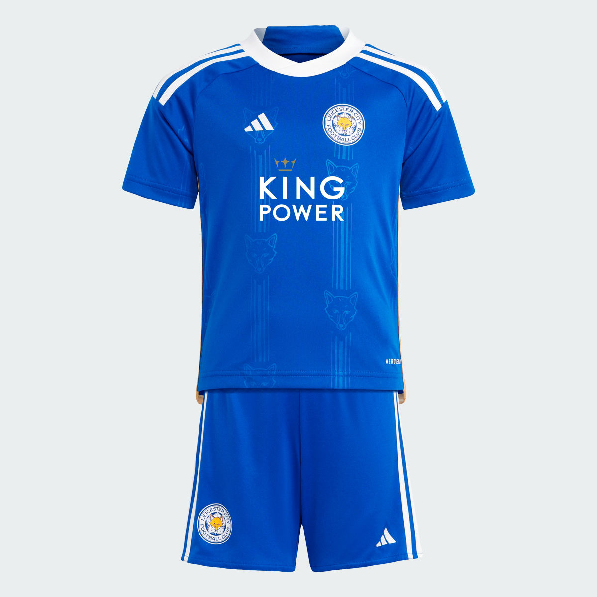 Adidas Minikit Principal 23/24 do Leicester City. 5