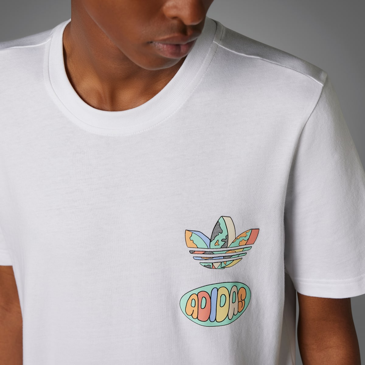 Adidas Enjoy Summer Front/Back Graphic Tee. 7