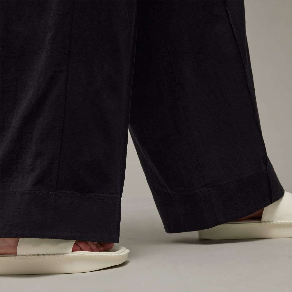 Adidas Y-3 Crinkle Twill Wide Leg Pants. 8