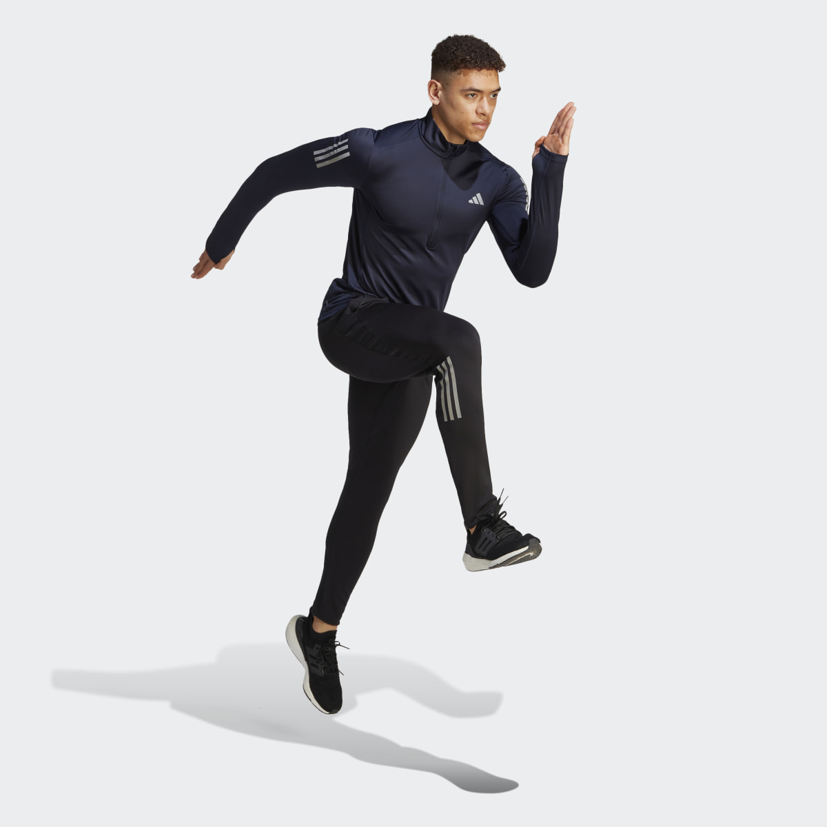 Adidas Own the Run 1/4 Zip Long Sleeve Sweatshirt. 3