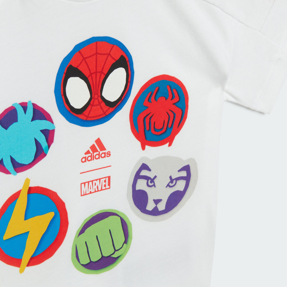 Adidas x Marvel Spider-Man Tee and Shorts Set. 8