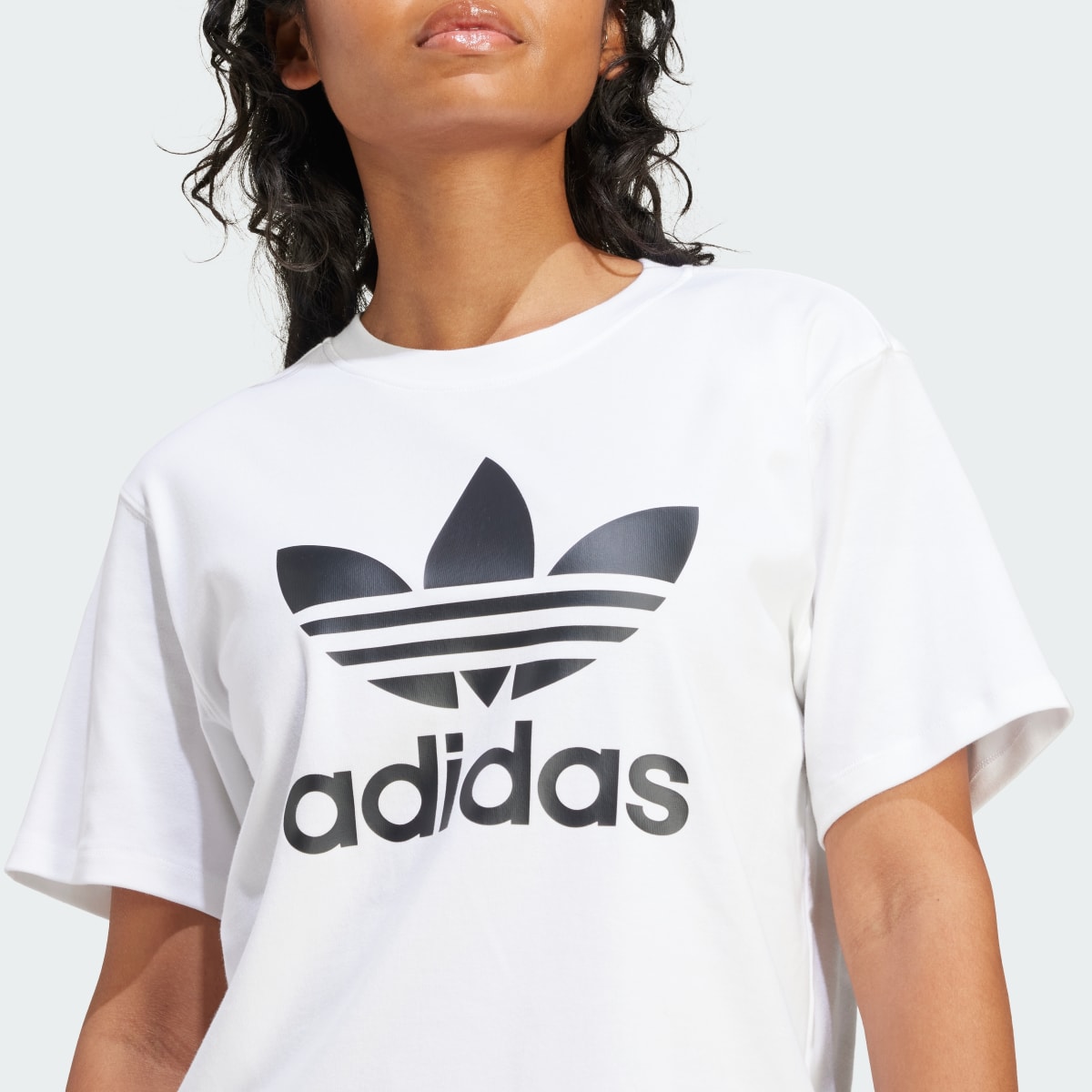 Adidas Camiseta Trefoil Regular. 6