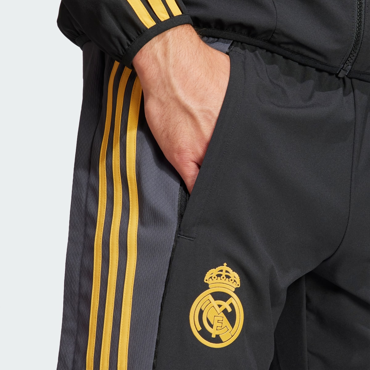 Adidas Real Madrid Anthem Tracksuit Bottoms. 7