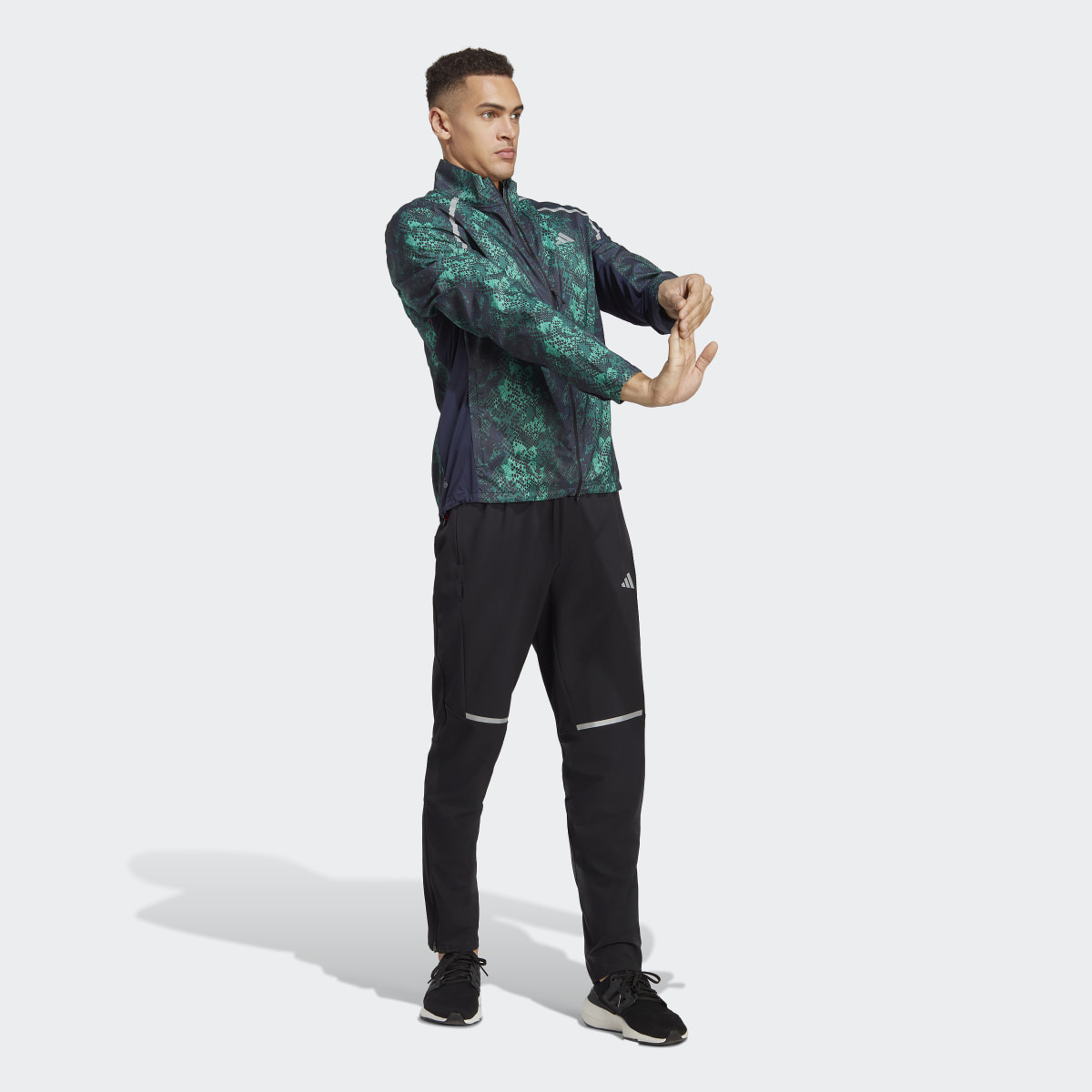 Adidas Allover Print Marathon Jacket. 4