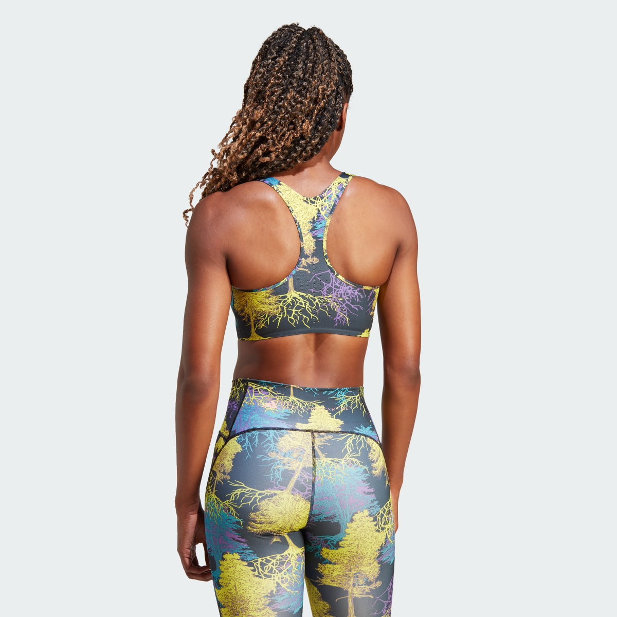 Adidas by Stella McCartney TruePurpose Power Impact Medium-Support Printed Training Sport-BH. 3