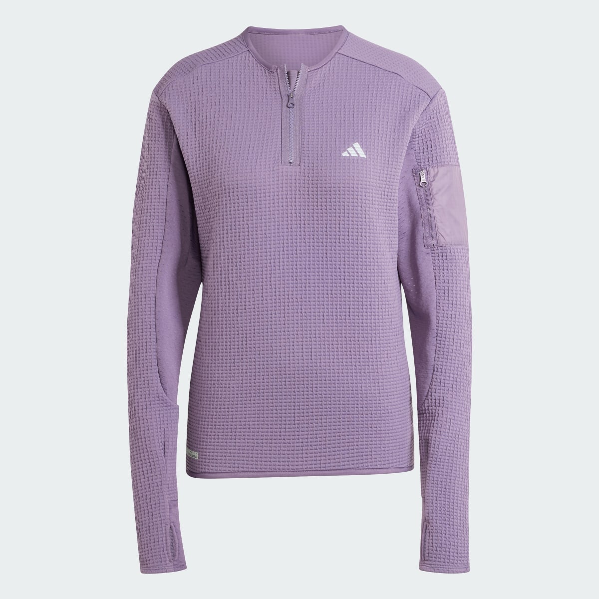 Adidas Ultimate Conquer the Elements COLD.RDY Half-Zip Running Long-sleeve Top. 5