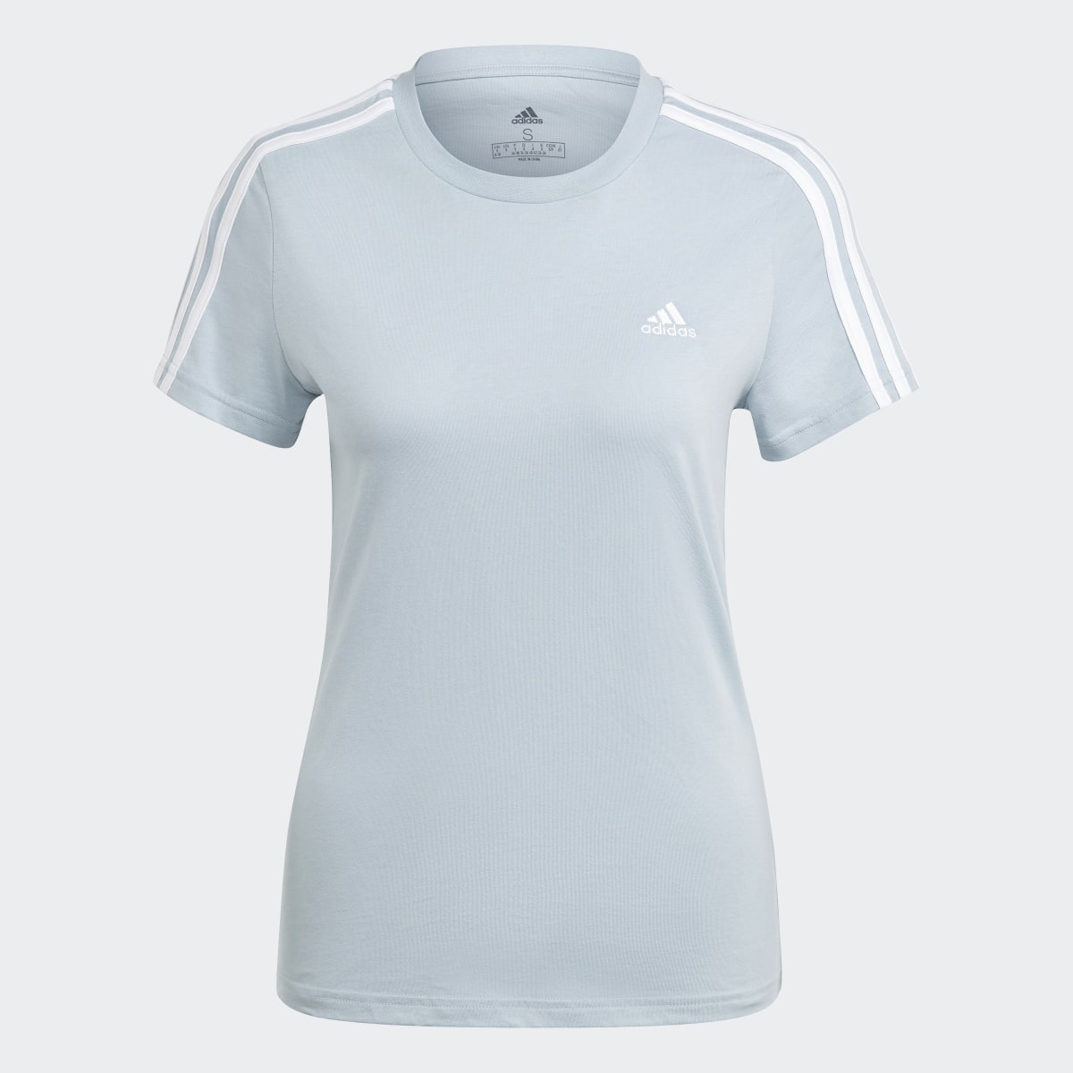 Adidas Playera Essentials 3 Franjas Ajustada. 5