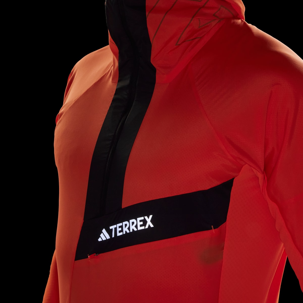 Adidas TERREX Techrock Ultralight 1/2-Zip Hooded Fleece Jacket. 8