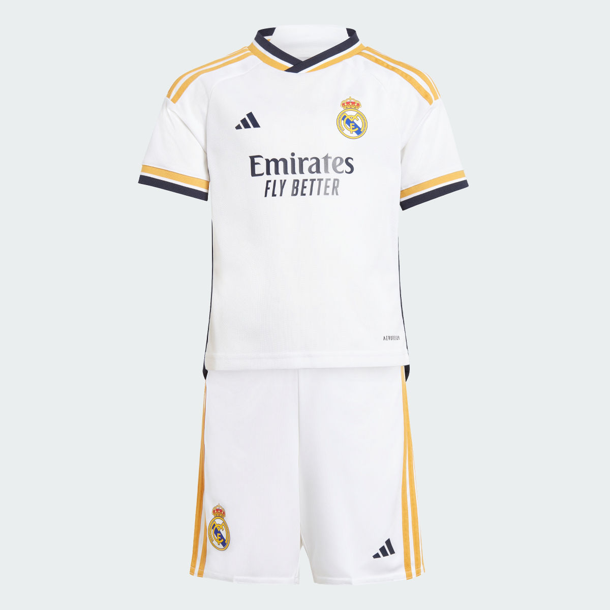 Adidas Miniconjunto Uniforme Local Real Madrid 23/24. 4 Adidas Miniconjunto Uniforme Local Real Madrid 23/24. 4