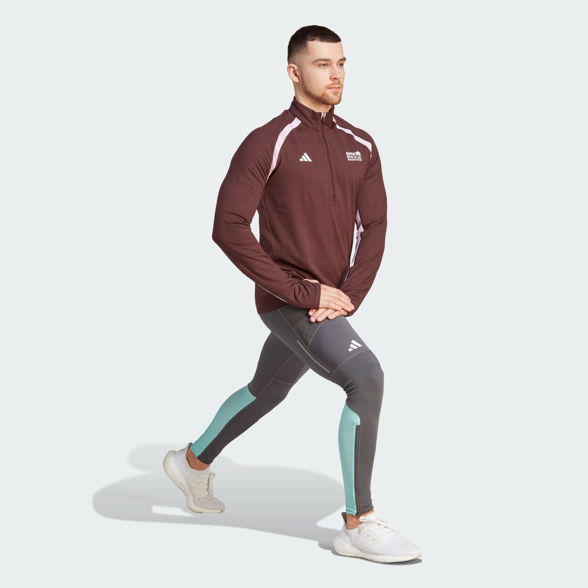 Adidas Koszulka BMW BERLIN-MARATHON 2023 Half-Zip Long Sleeve. 4