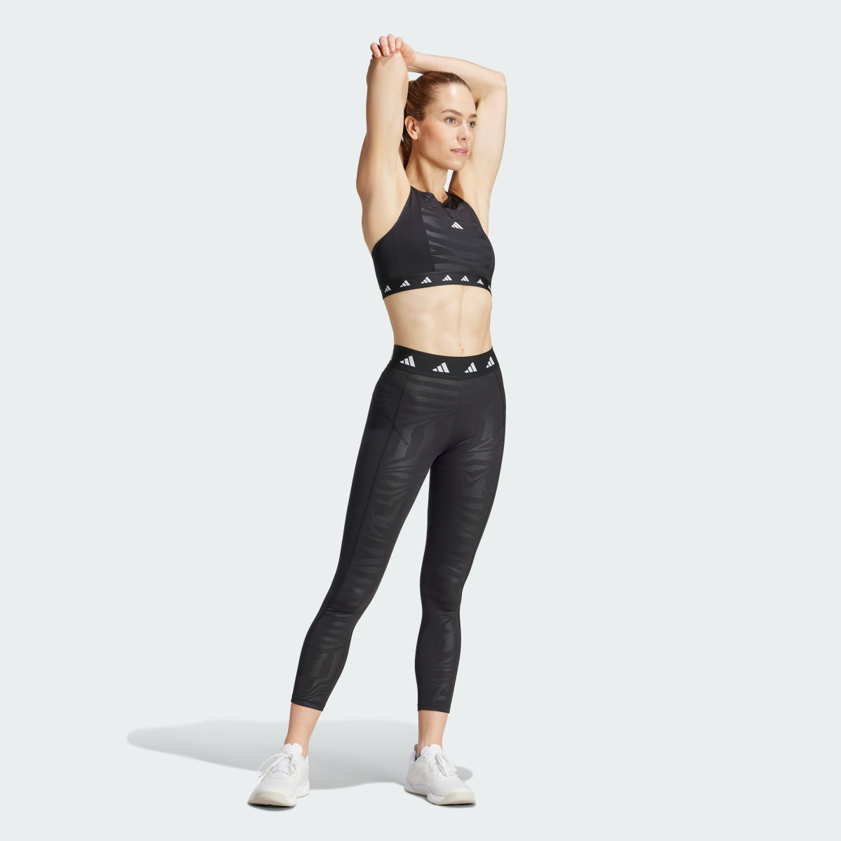 Adidas Brassière de training zippée col montant Techfit PowerImpact Maintien moyen. 4