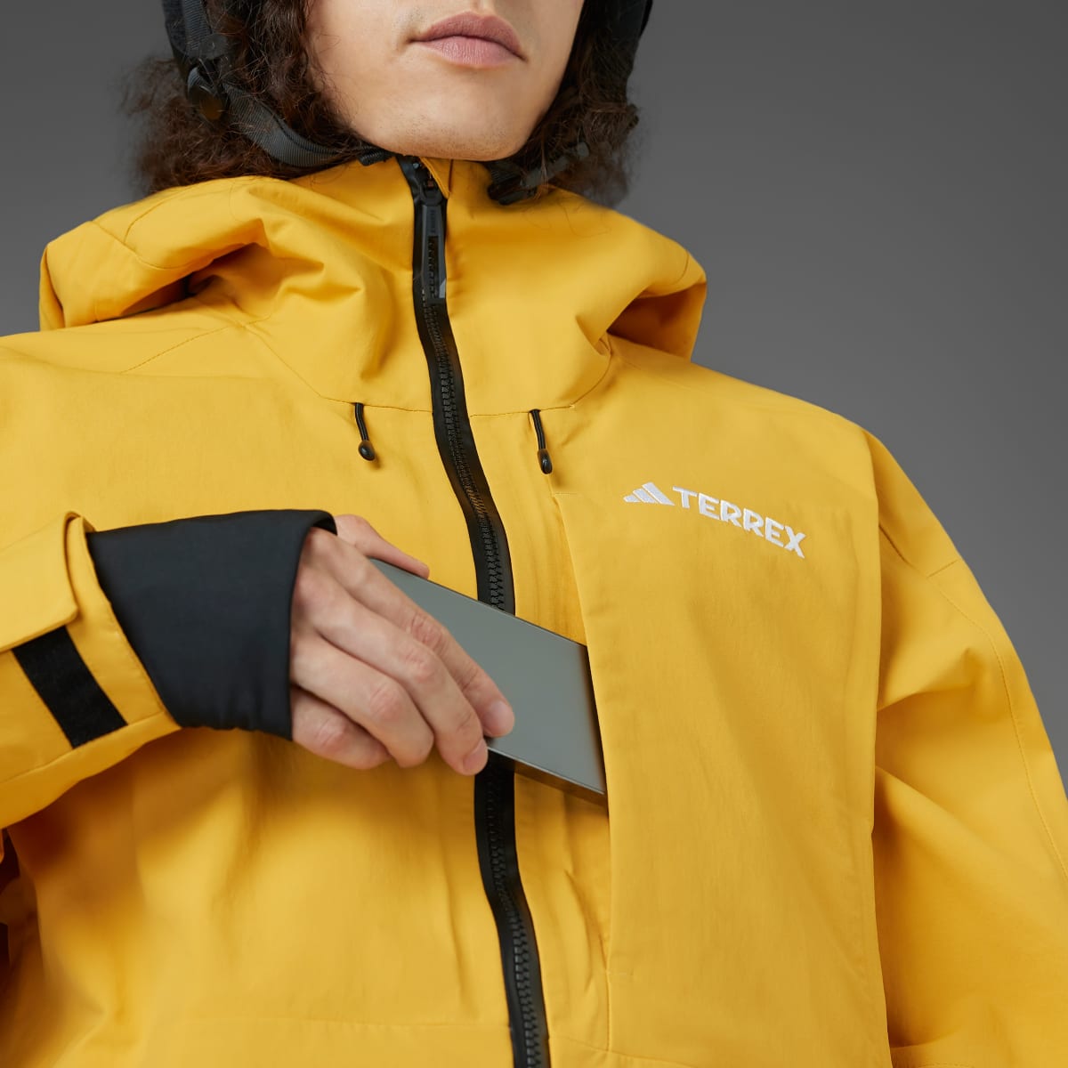 Adidas Terrex Techrock 3-Layer Post Consumer Nylon RAIN.RDY Jacket. 7