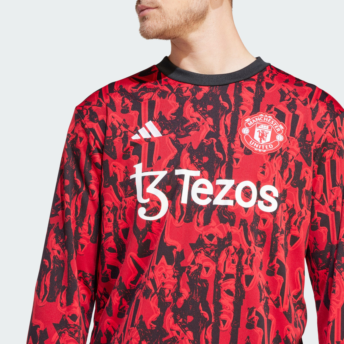 Adidas Manchester United Pre-Match Warm Top. 6