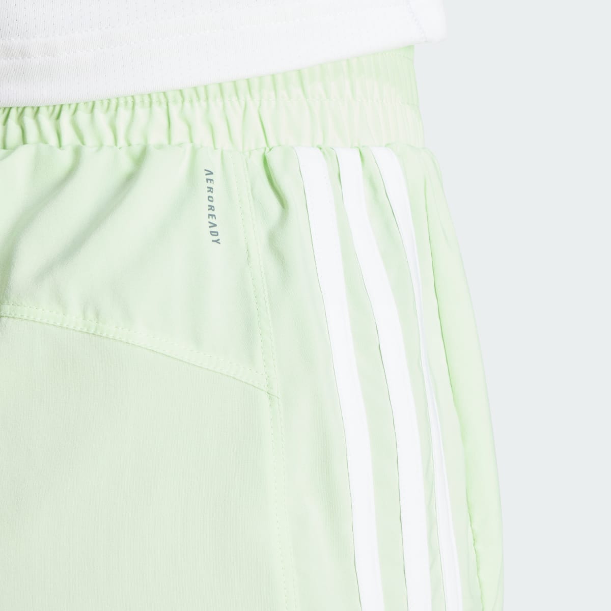 Adidas Pacer Training 3-Stripes Woven High-Rise Shorts. 6