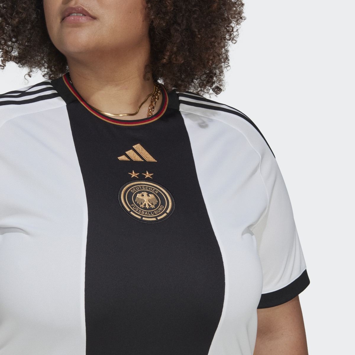 Adidas Germany Women's Team 23 Home Jersey (Plus Size). 7