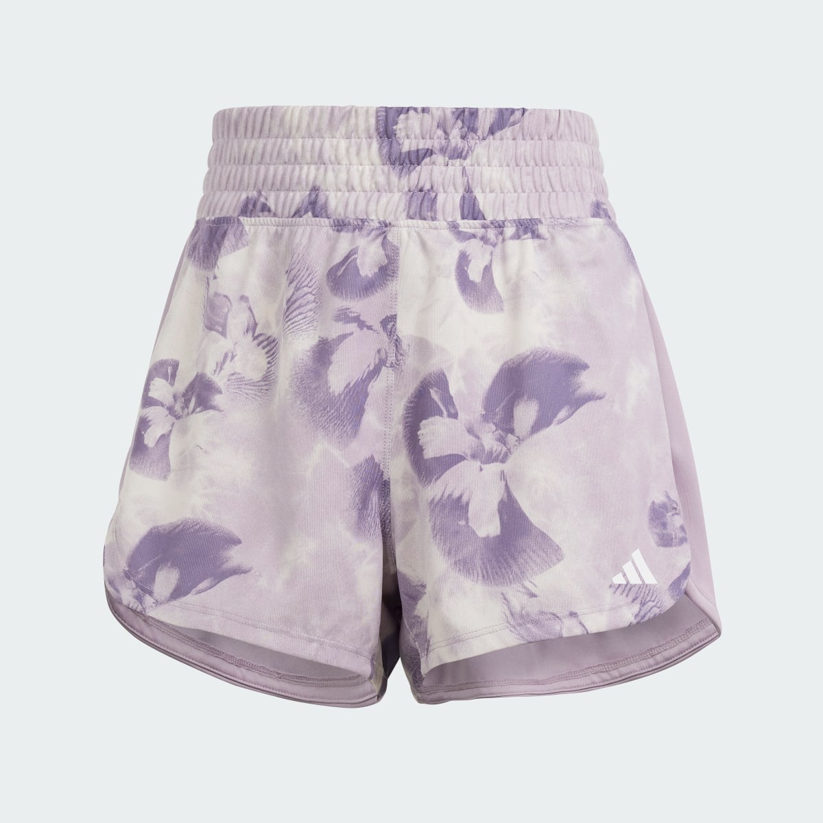 Adidas Pacer Essentials AOP Flower Tie-Dye Knit Shorts. 4