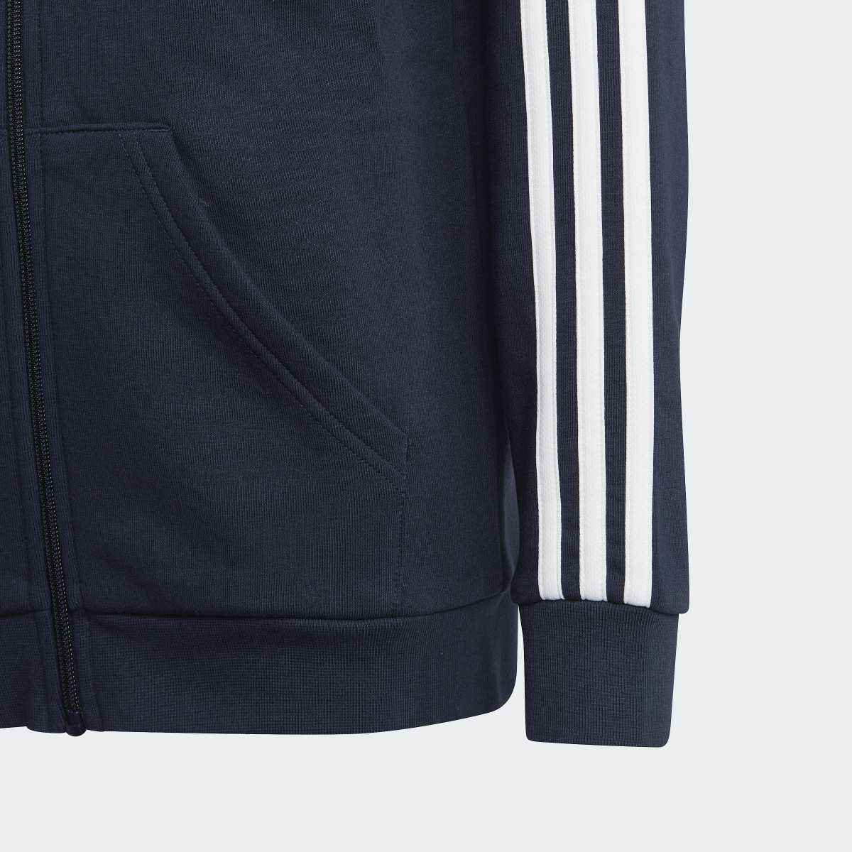 Adidas Essentials 3-Stripes Fleece Full-Zip Hoodie. 6