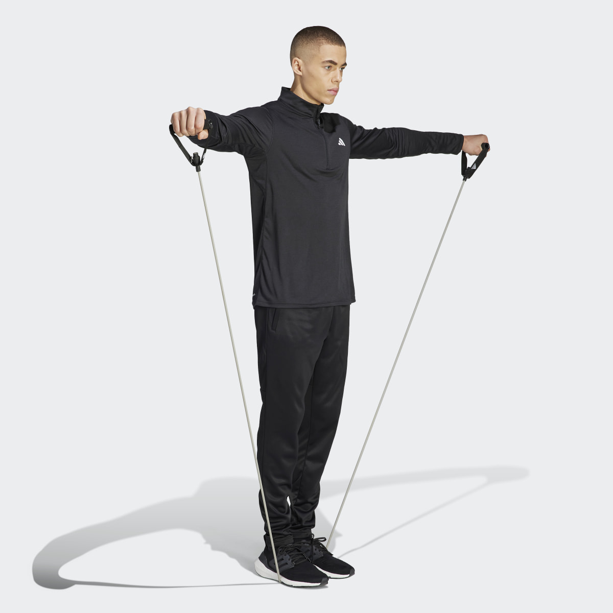 Adidas Train Essentials Seasonal Training 1/4-Zip Long Sleeve Tee. 5