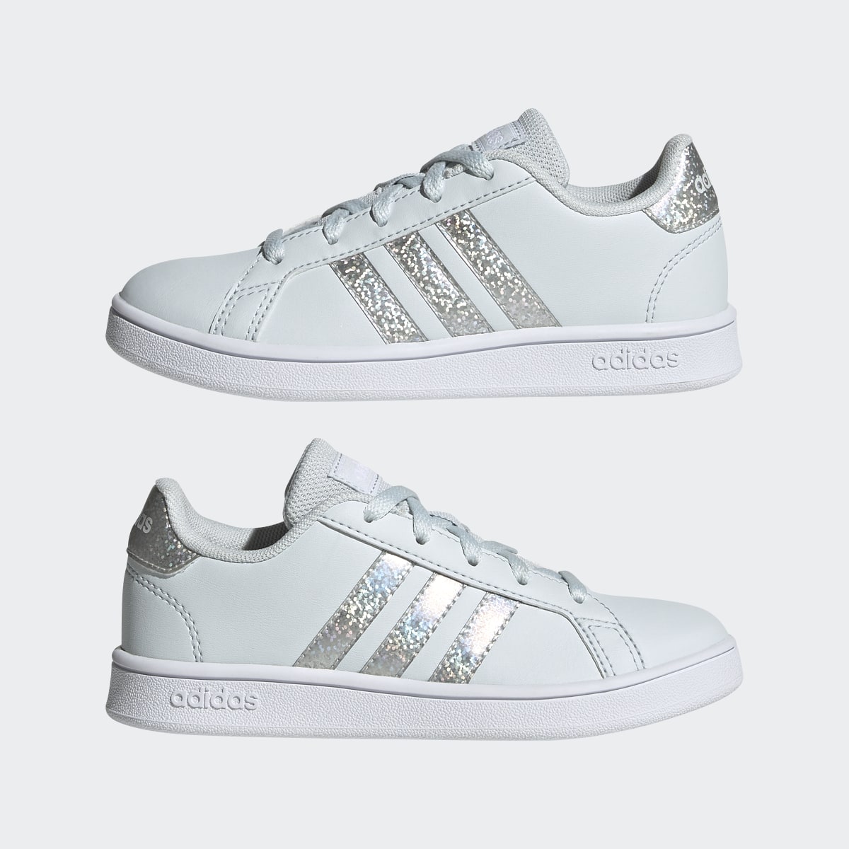 Adidas Grand Court Print Lace Shoes. 8