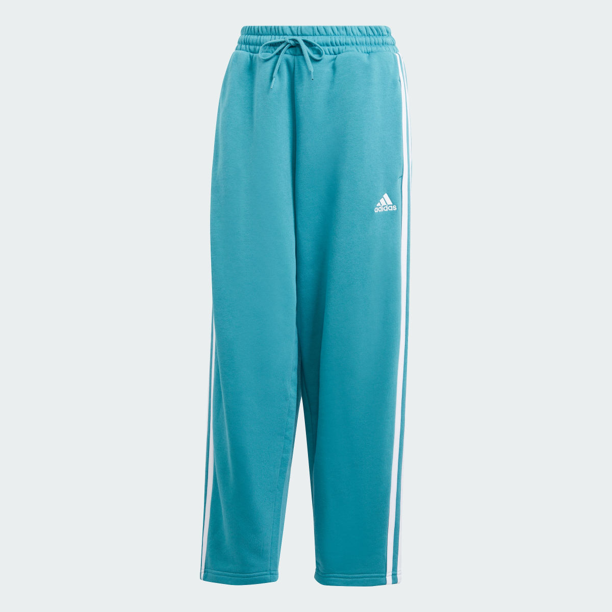 Adidas Essentials 3-Stripes Open Hem Fleece Pants. 4