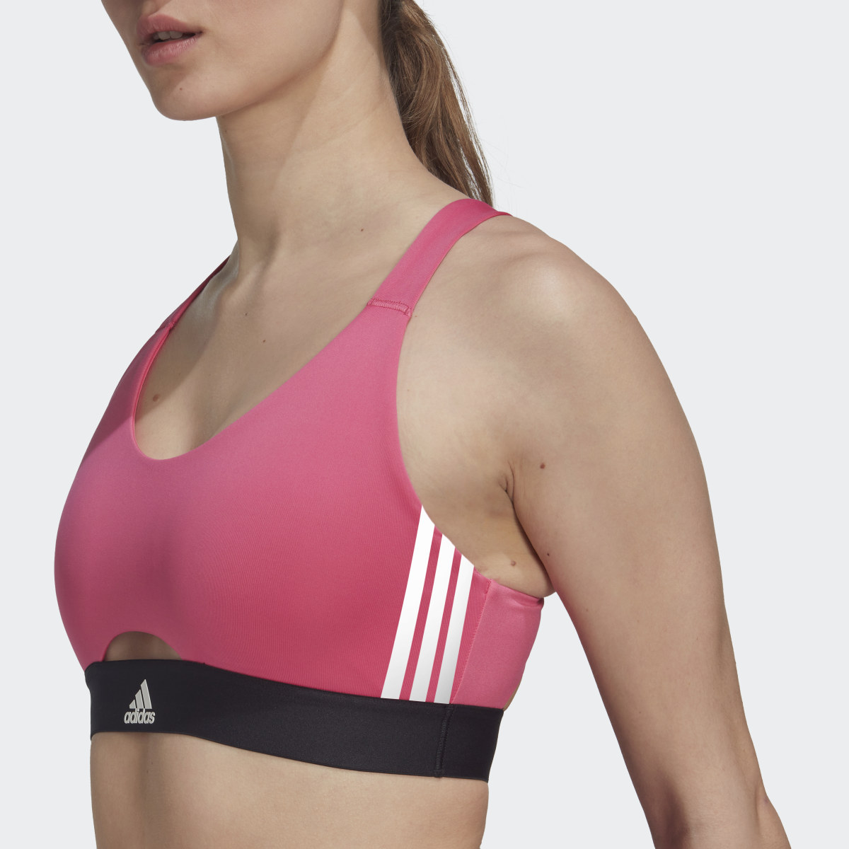 adidas Powerreact Training Medium-Support Hyperglam Bra - Pink, Women's  Training