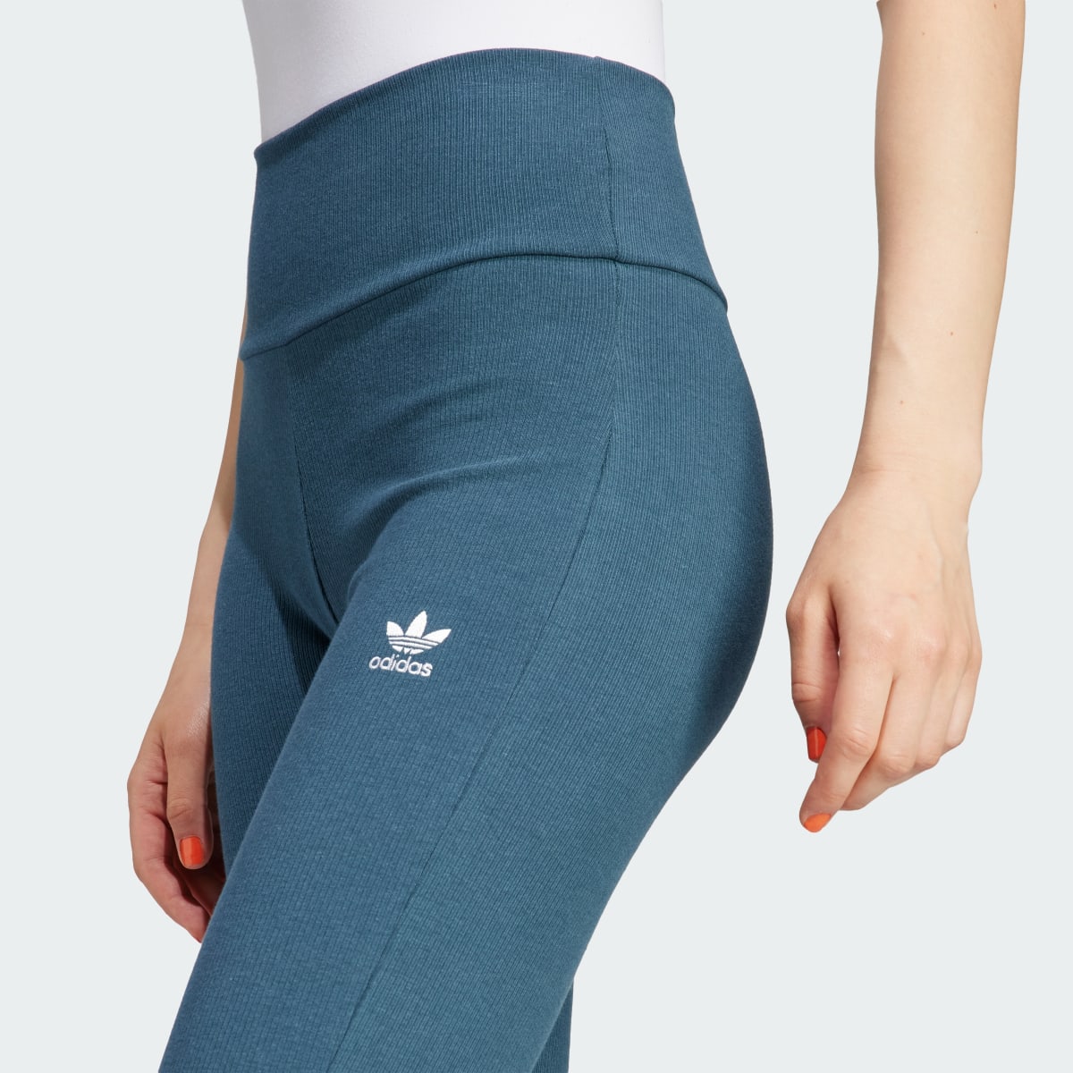 Adidas Essentials Rib Flared Pants. 5