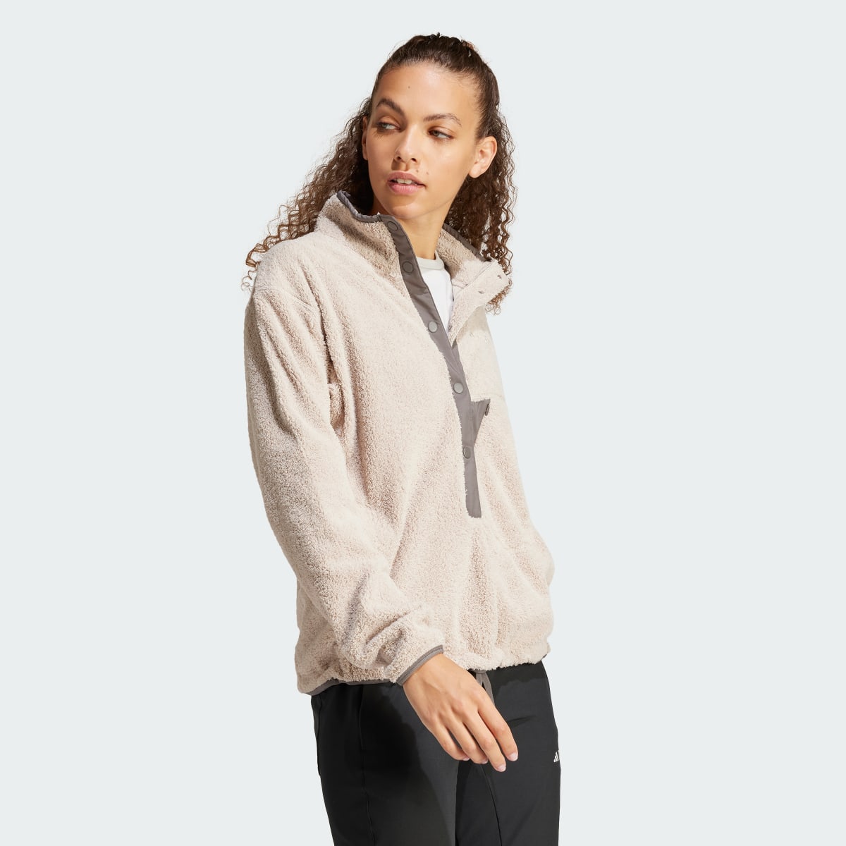 Adidas Terrex XPLORIC High-Pile-Fleece Pullover. 4