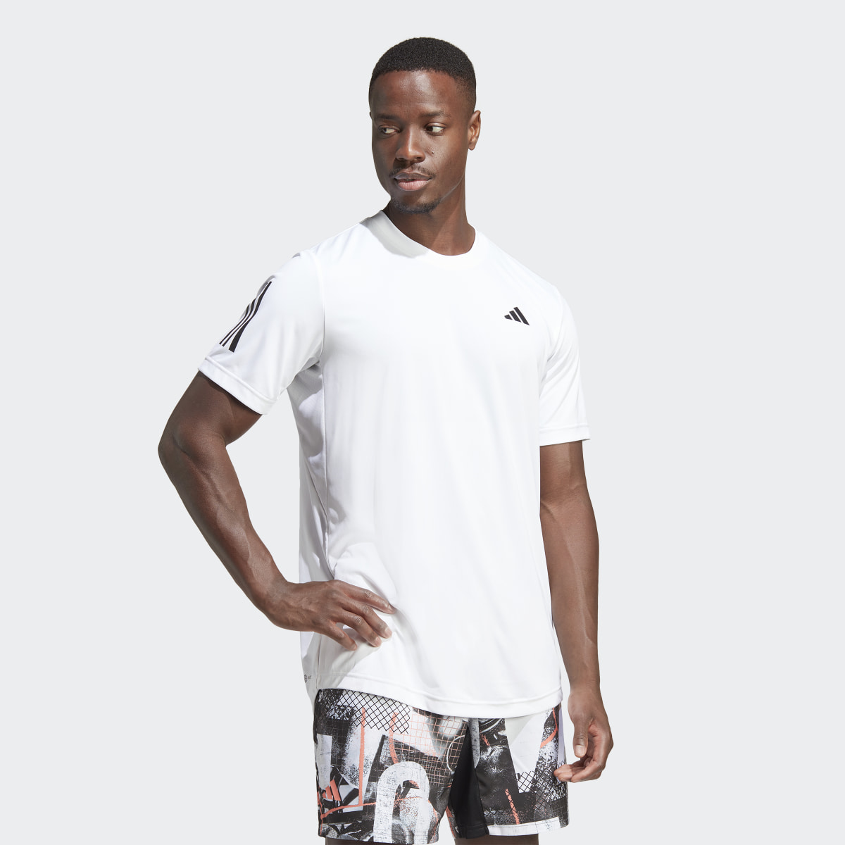 Adidas Club 3-Stripes Tennis T-Shirt. 4