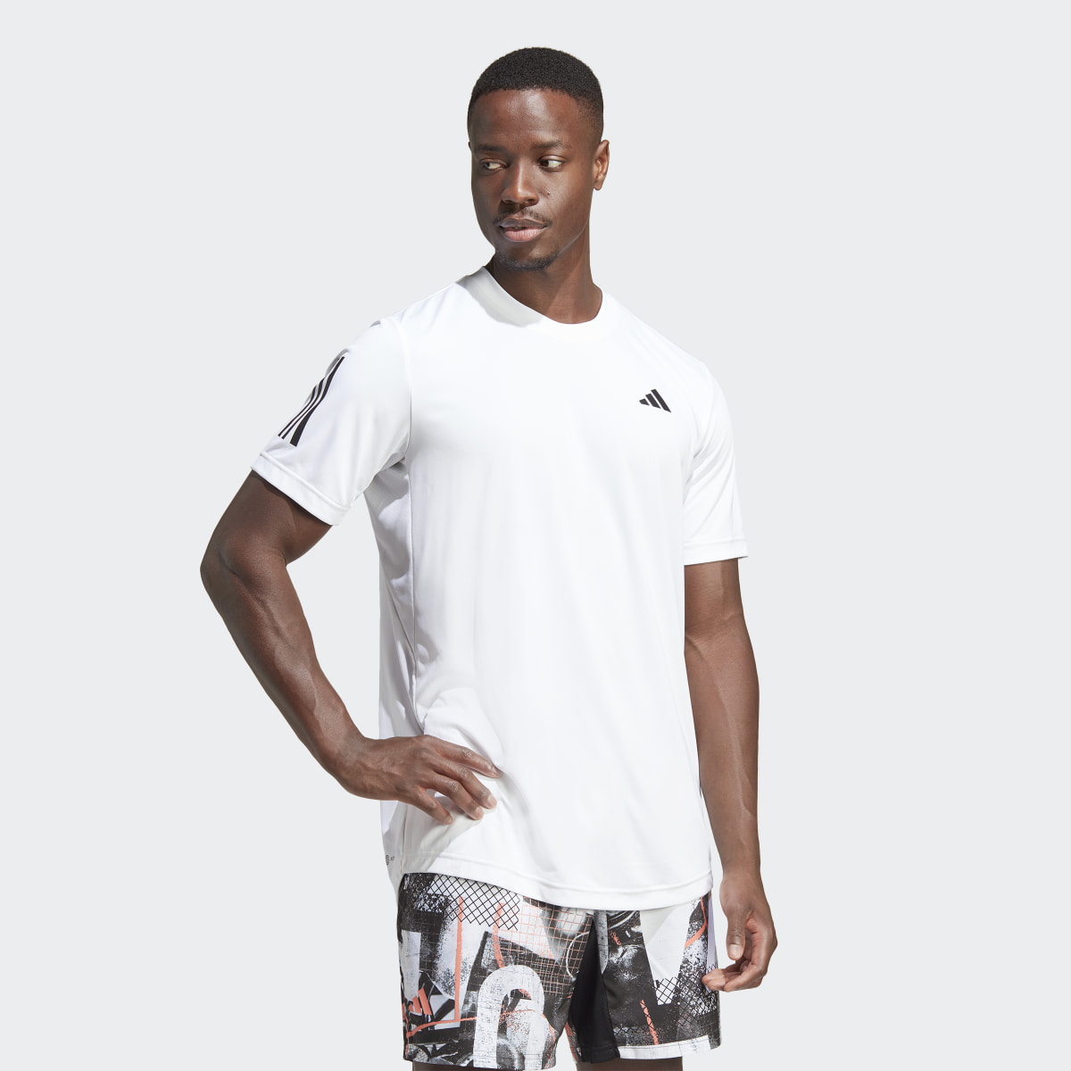 Adidas Club 3-Stripes Tennis Tee. 4