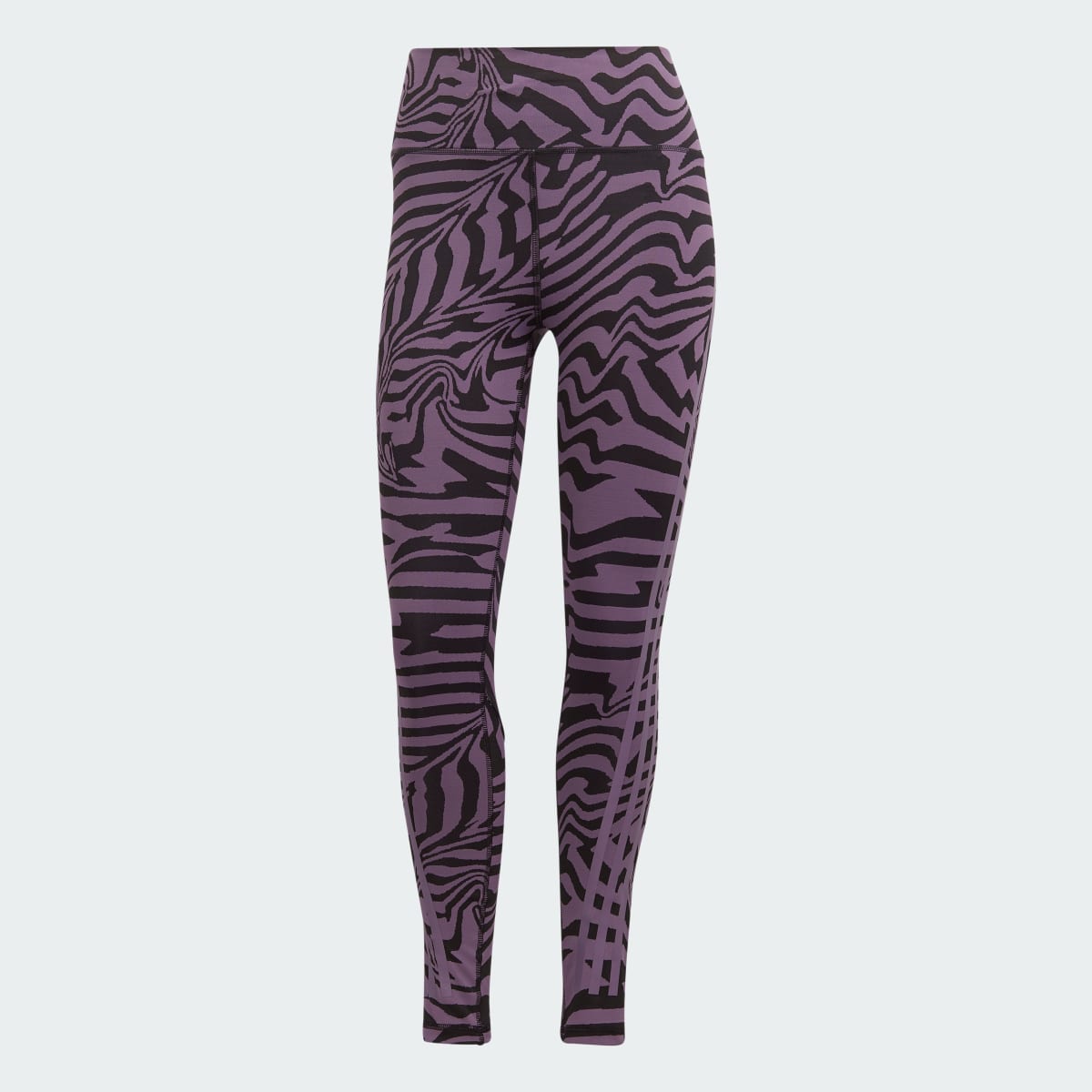 Adidas Optime TrainIcons Jacquard 3-Stripes Leggings. 4