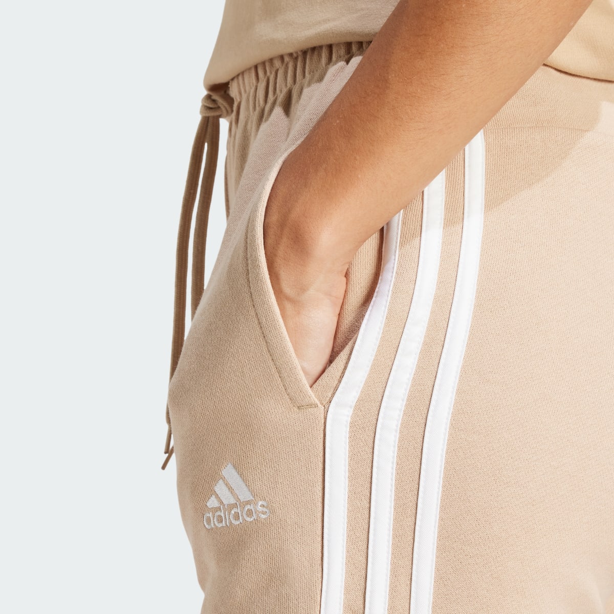 Adidas Essentials 3-Stripes French Terry Cuffed Pants. 5