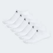 adidas Trefoil No-Show Socks 6 Pairs - White