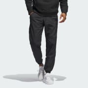 adidas Premium Essentials Crinkle Nylon Tracksuit Bottoms Blue