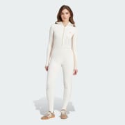 Adidas Premium Knit Jumpsuit Women Off White M