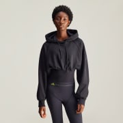 Cropped black adidas hoodie on sale