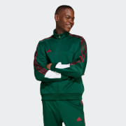 Dark green track jacket sale