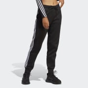 Adidas Classic 3-Stripe Nylon Jogger Pants, Girls Size 5, Pink, Black  Stripes