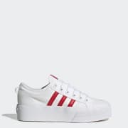Adidas nizza white burgundy store