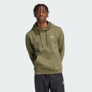 Adidas trefoil hoodie olive deals