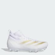 Adidas football cleats white and gold hot sale