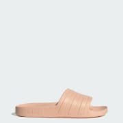 Pink adidas sliders sales