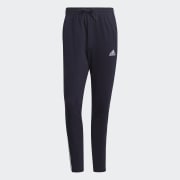 adidas Essentials Single Jersey Tapered Open Hem 3 Stripes Joggers Black adidas Ireland