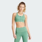 adidas TLRD Impact Luxe High-Support Zip Bra - Black, Women's Training