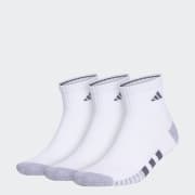 adidas Cushioned Quarter Training Socks 3 Pairs White adidas Canada
