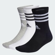 adidas 3 Streifen Cushioned Crew Socken 3 Paar Grau adidas Deutschland